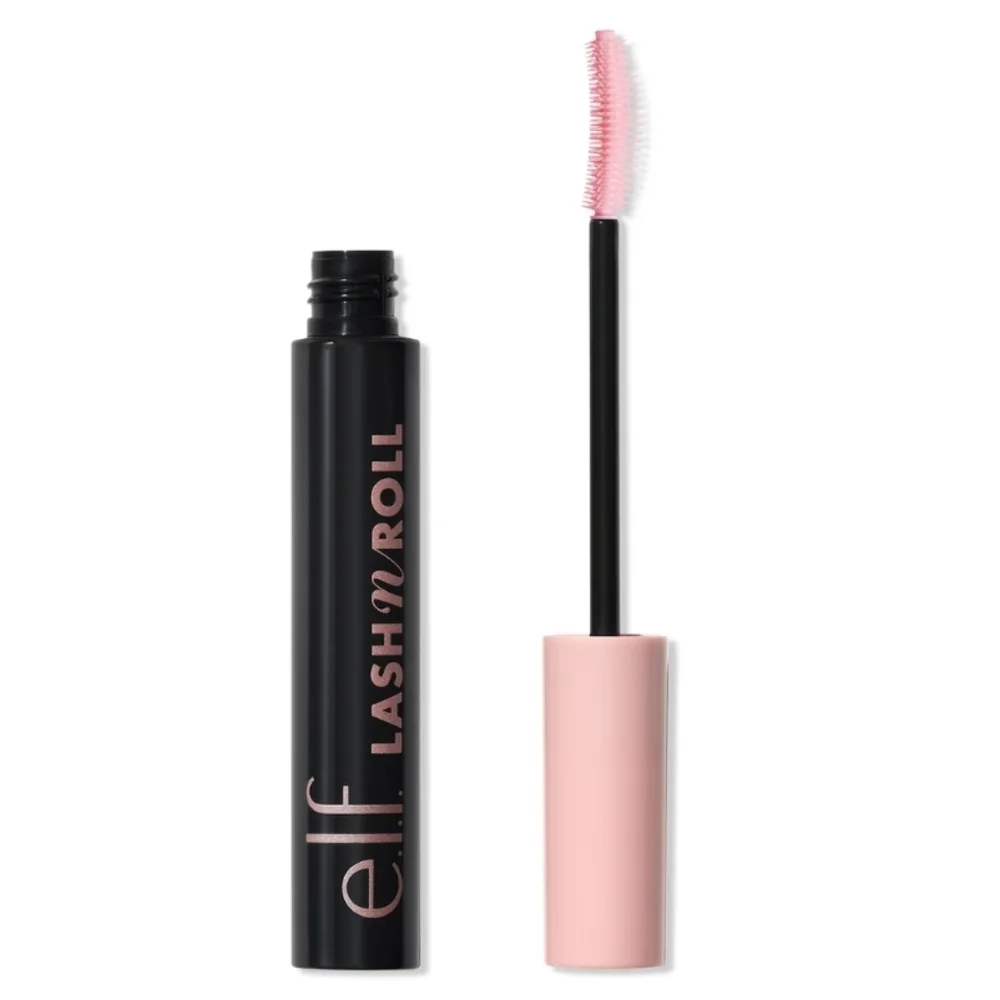 Elf Cosmetics Lash N Roll Curling & Lifting Black Mascara Full Size Vegan Makeup